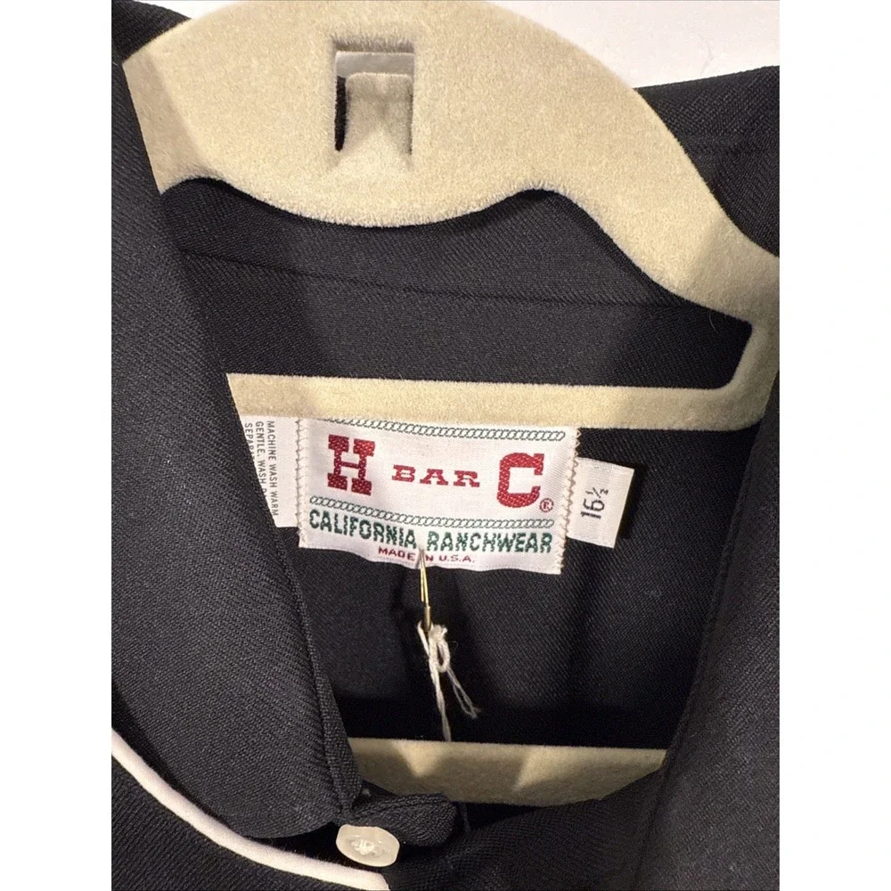 NWT H Bar C California Ranchwear Eagle‎ Bib Mens 16 1/2 Pearl Snaps L/S G2 - Picture 3 of 8